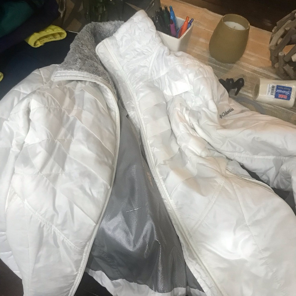 Columbia white jacket